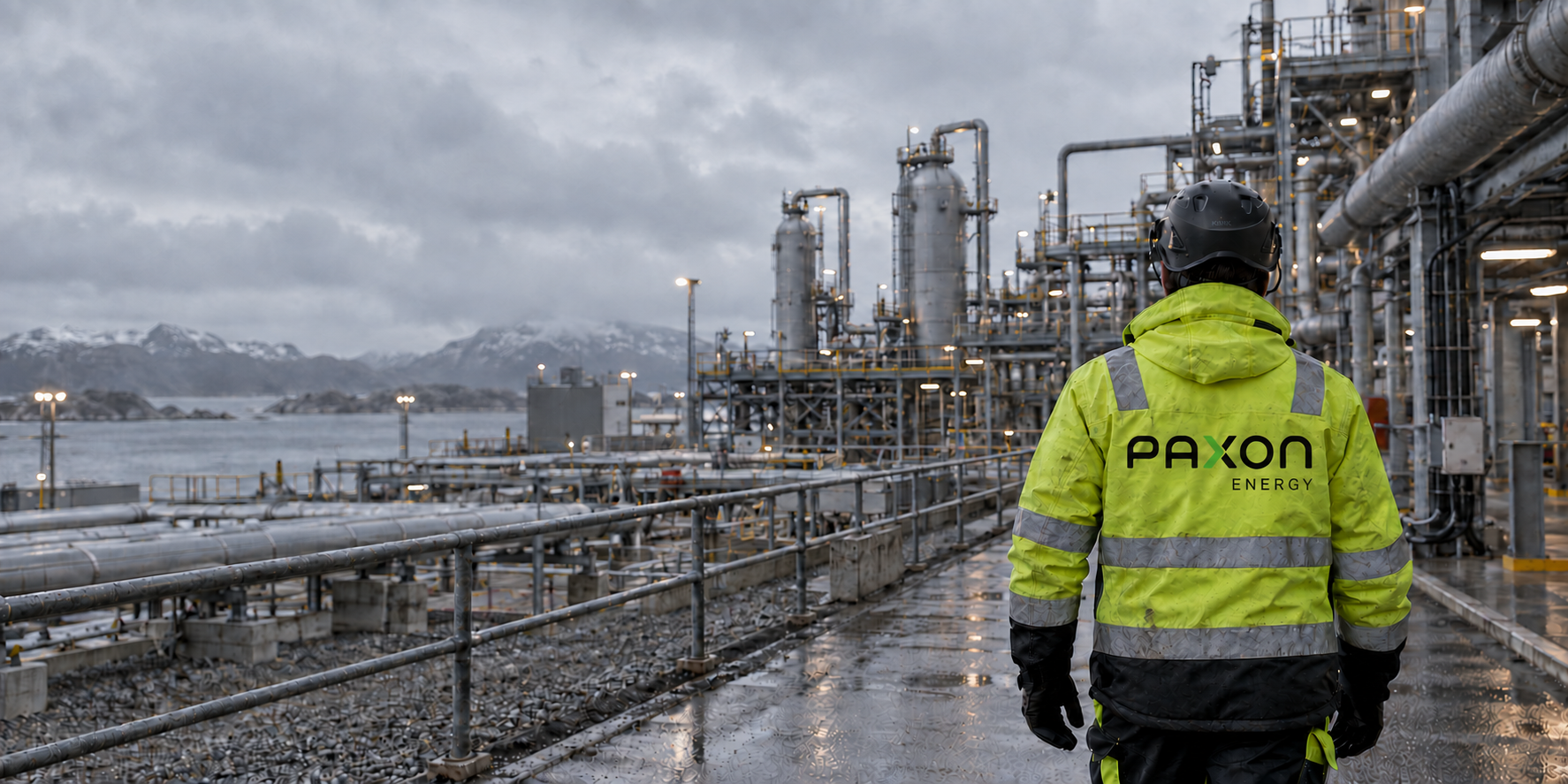 Paxon-ansatt ved industrianlegg